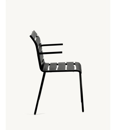 Židle s opěrátky Aligned černá - valerie_objects
