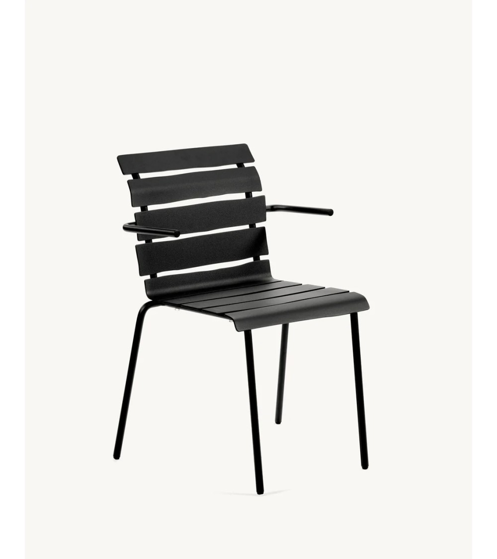 Židle s opěrátky Aligned černá - valerie_objects