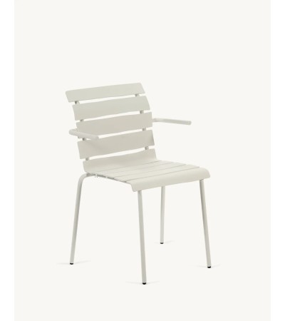 Židle s opěrátky Aligned bílá - valerie_objects