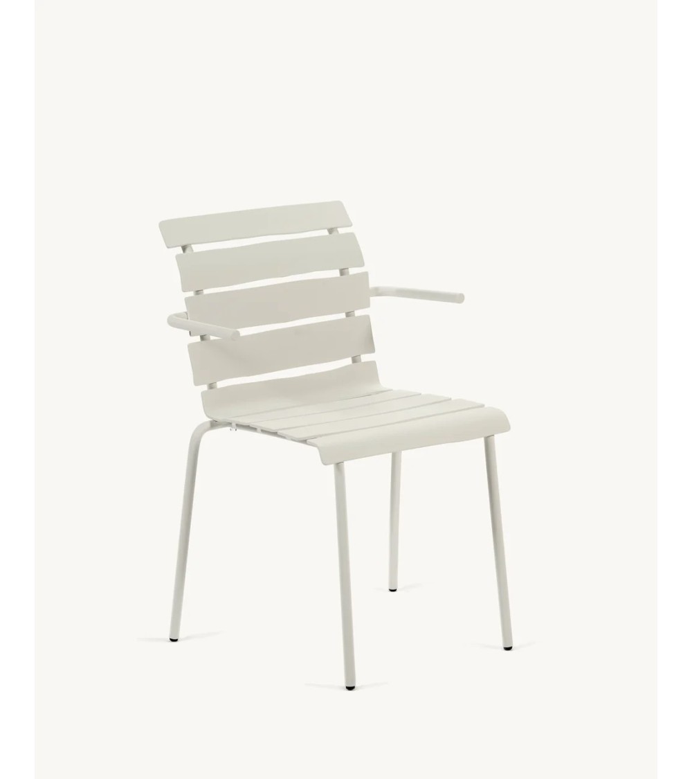 Židle s opěrátky Aligned bílá - valerie_objects