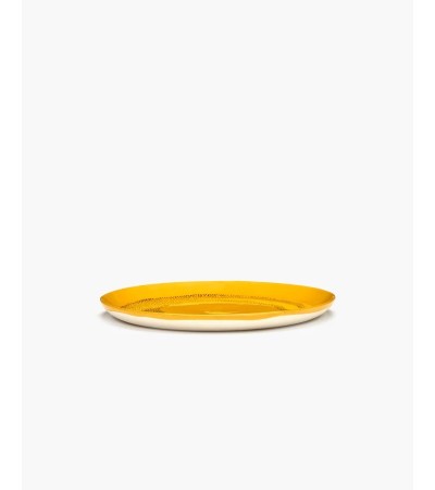 Jídelní talíř žlutý - černé tečky Feast - Ottolenghi