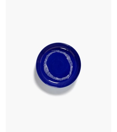 Hluboký talíř tmavě modrý - bílé pruhy Feast - Ottolenghi