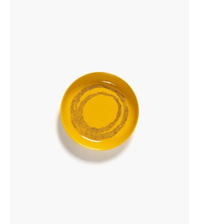 Hluboký talíř žlutý - černé tečky Feast - Ottolenghi