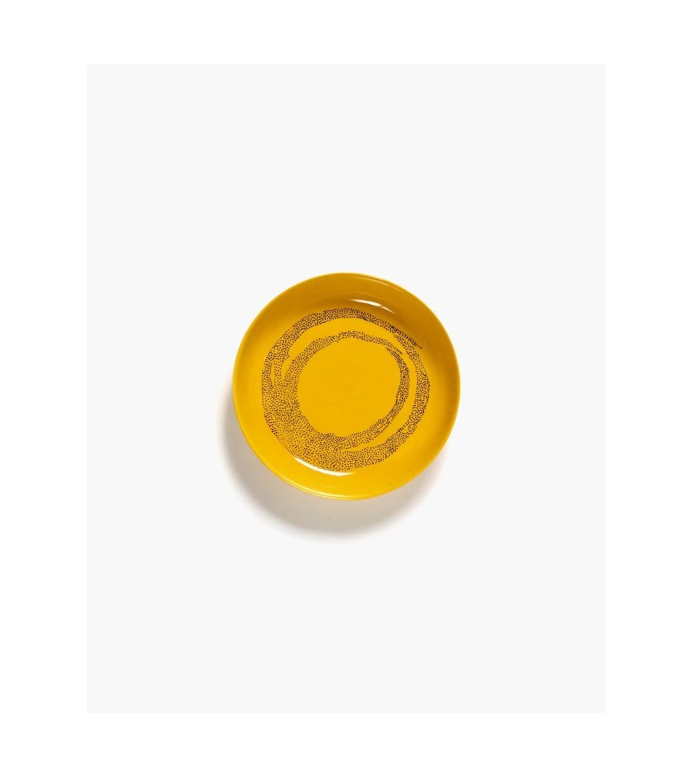 Hluboký talíř žlutý - černé tečky Feast - Ottolenghi