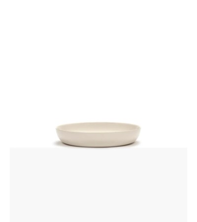 Hluboký talíř bílý - černý potisk Feast - Ottolenghi