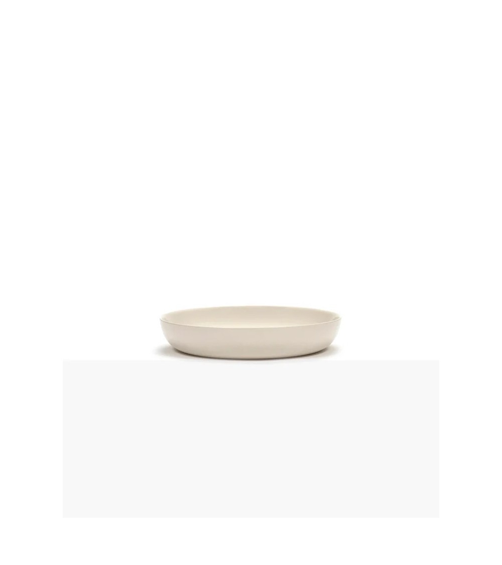 Hluboký talíř bílý - černý potisk Feast - Ottolenghi