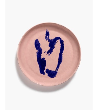 Servírovací talíř S růžový - modrý potisk Feast - Ottolenghi