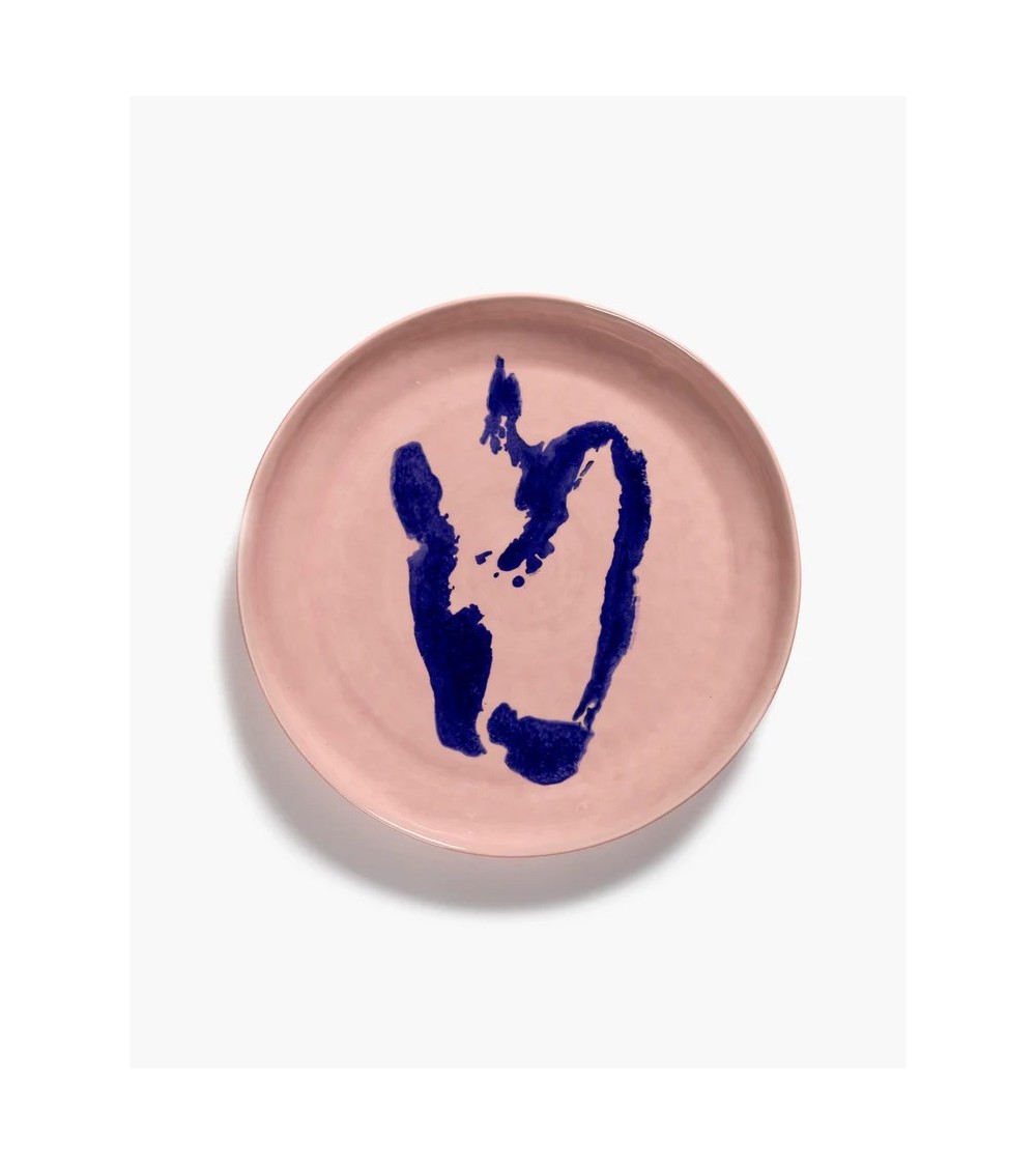 Servírovací talíř S růžový - modrý potisk Feast - Ottolenghi