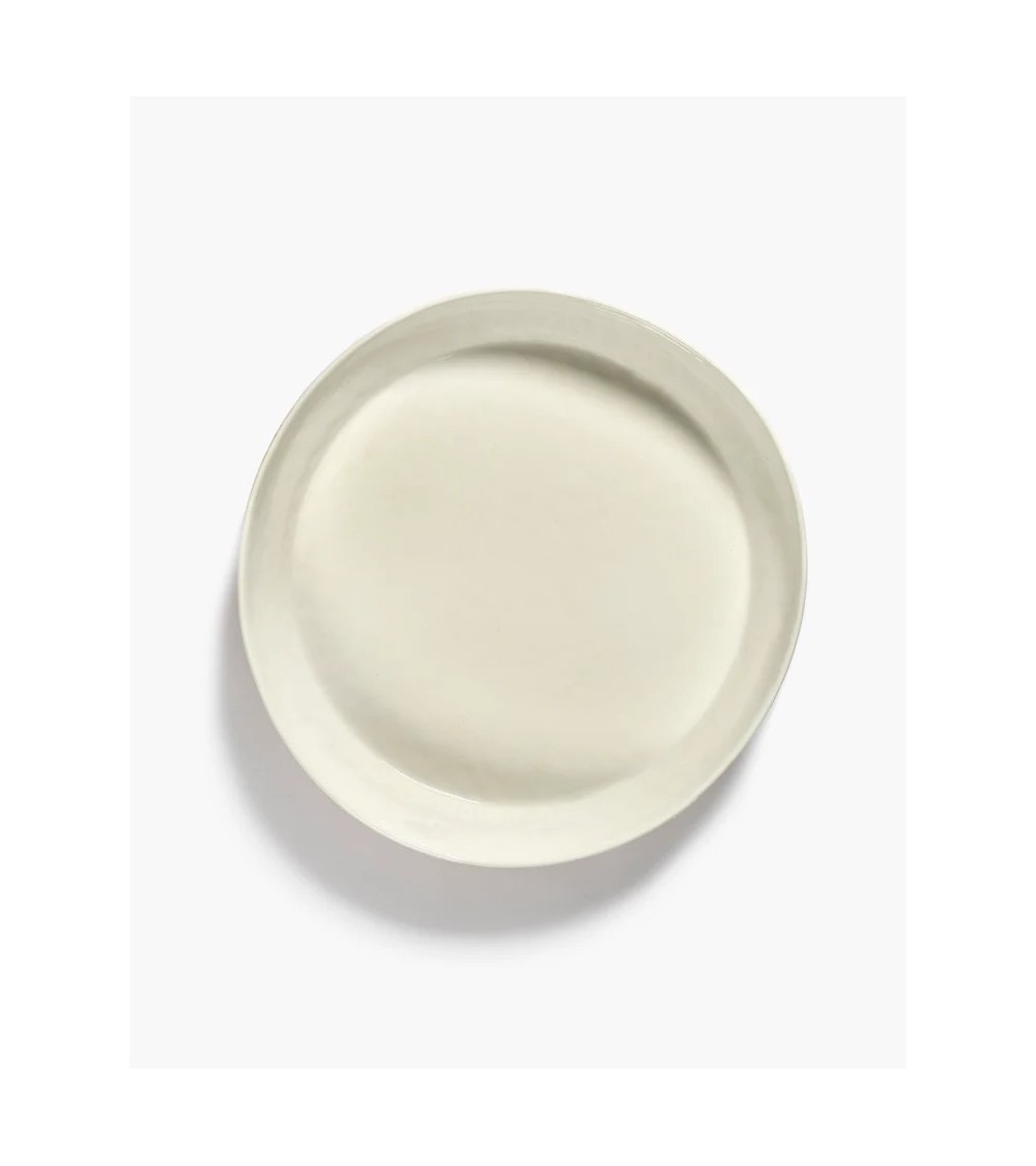 Servírovací talíř M bílý - červené pruhy Feast - Ottolenghi