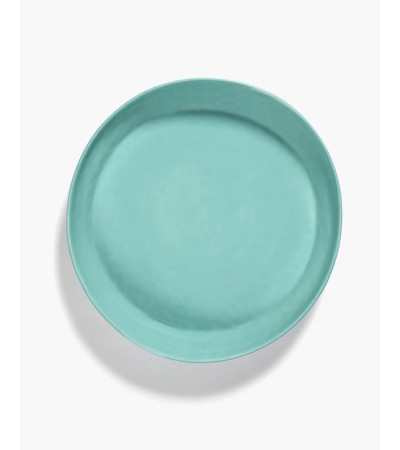 Servírovací talíř M azurová - červené pruhy Feast - Ottolenghi