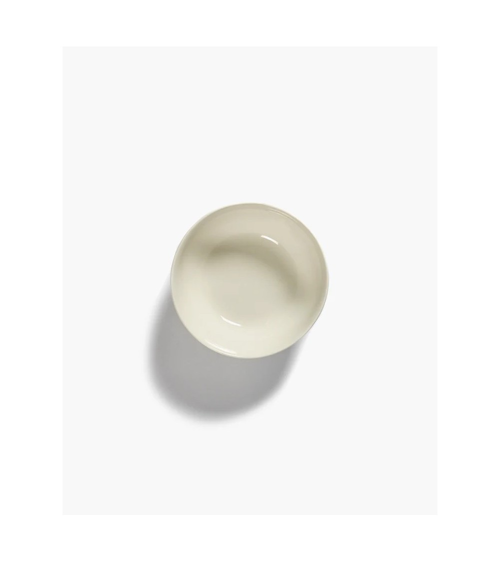 Miska L bílá - modré pruhy Feast - Ottolenghi