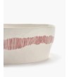 Salátová mísa bílá - červené pruhy Feast - Ottolenghi