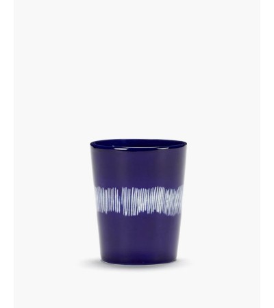 Hrníček na čaj 33cl tmavě modrý - bílé pruhy Feast - Ottolenghi