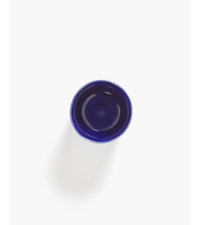 Hrníček na espresso 15cl tmavě modrý - bílé pruhy Feast - Ottolenghi