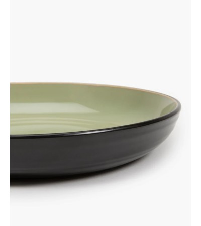 Servírovací talíř M zelená/černá Pure - Pascale Naessens