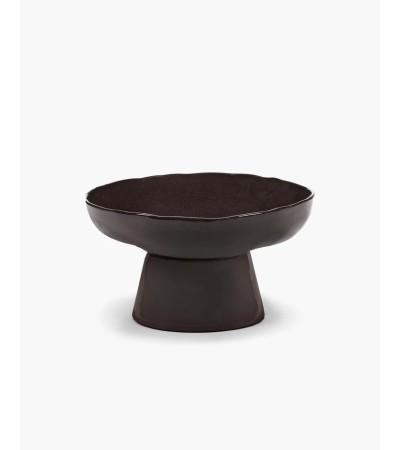 Servírovací talíř na podstavci hnědý La Mère - Marie Michielssen