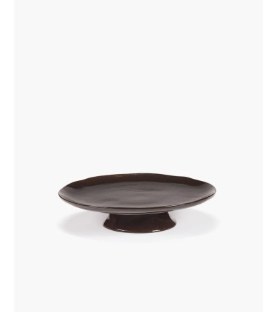 Velký talíř na podstavci hnědý La Mère - Marie Michielssen