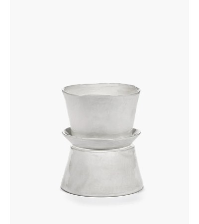 Váza/servírovací miska bílá La Mère - Marie Michielssen