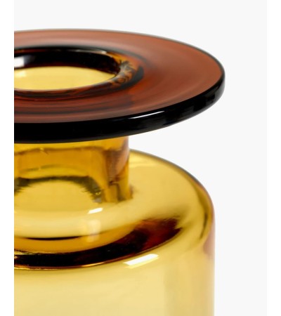 Váza M jantarová/černá Wind & fire - Marie Michielssen