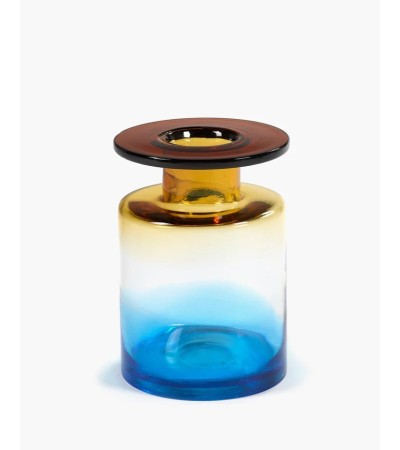 Váza M modrá/jantarová Wind & fire - Marie Michielssen