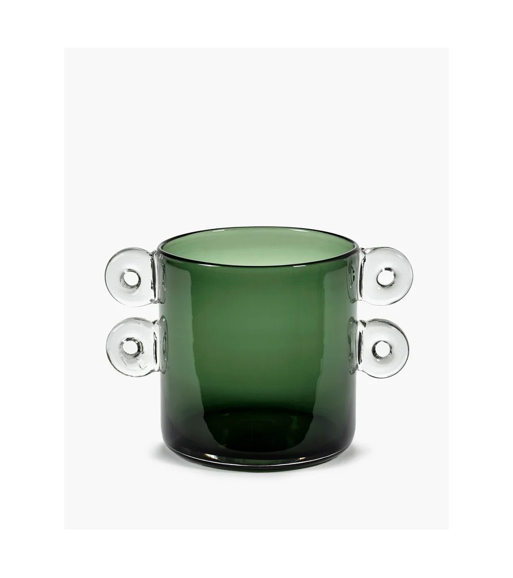 Váza tmavě zelená Wind & fire - Marie Michielssen