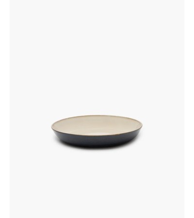 Hluboký talíř L šedý/tmavě modrý Terres de rêves - Anita Le Grelle