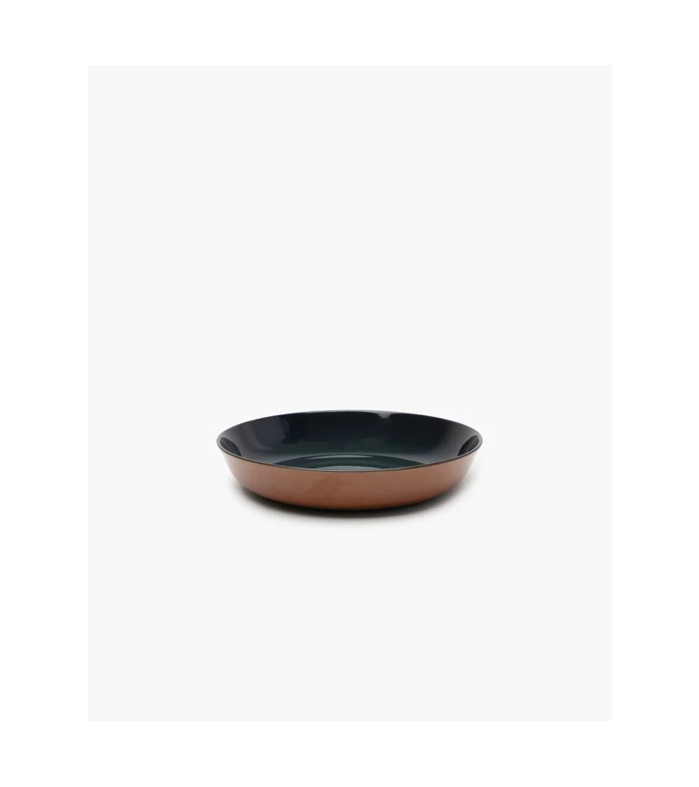 Hluboký talíř M tmavě modrý/hnědý Terres de rêves - Anita Le Grelle