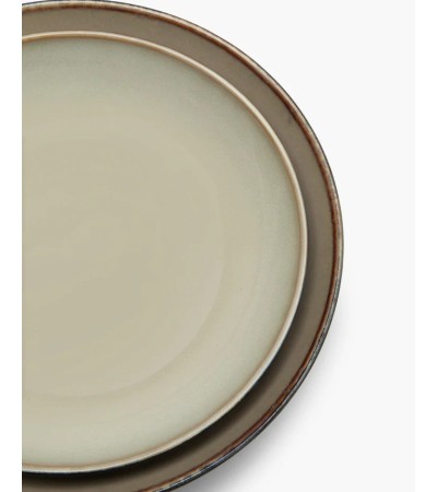 Hluboký talíř M šedý/tmavě modrý Terres de rêves - Anita Le Grelle