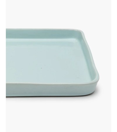 Obdélníkový talíř  světle modrý Terres de rêves - Anita Le Grelle