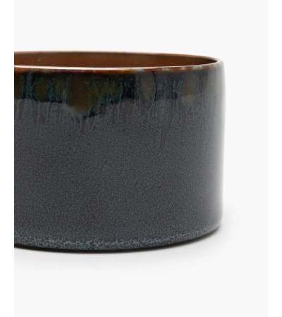 Hrníček nízký  tmavě modrý/hnědý Terres de rêves - Anita Le Grelle