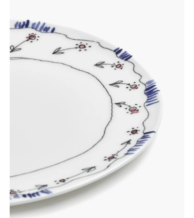 Dezertní talíř Anemone milk Midnight Flowers - Marni