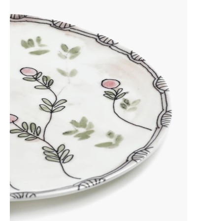 Dezertní talíř Mirtillo nude Midnight Flowers - Marni