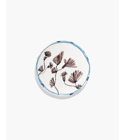 Dezertní talíř Camelia aubergine Midnight Flowers - Marni