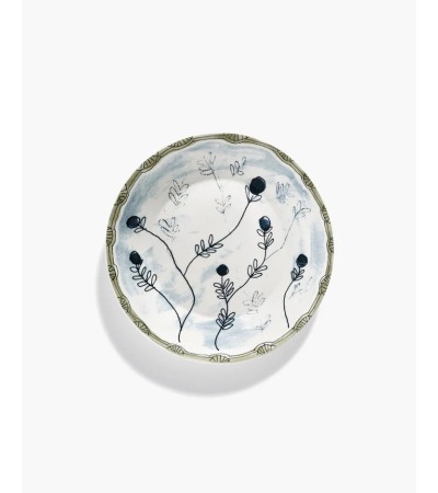 Hluboký talíř L Mirtillo tea Midnight Flowers - Marni