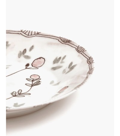 Hluboký talíř M Mirtillo nude Midnight Flowers - Marni