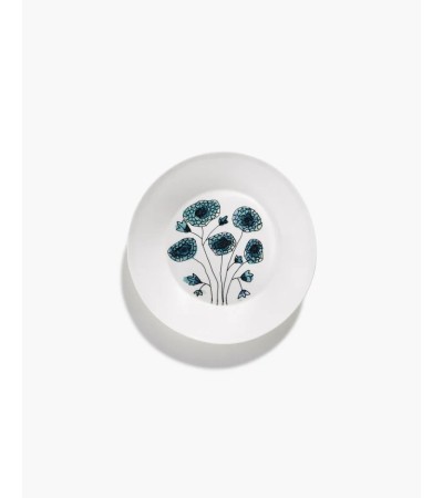 Hluboký talíř M Anemone vaniglia Midnight Flowers - Marni