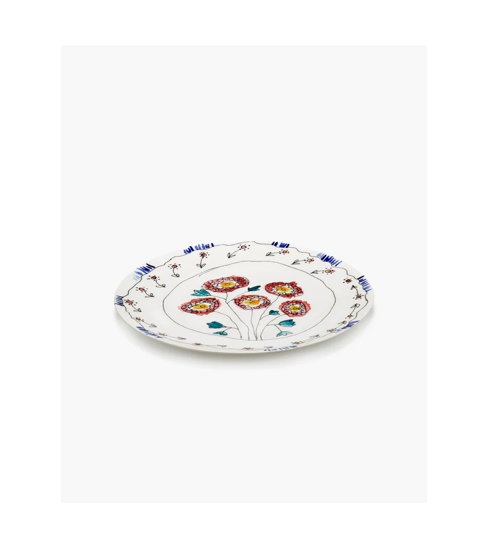 Servírovací talíř L Anemone milk Midnight Flowers - Marni