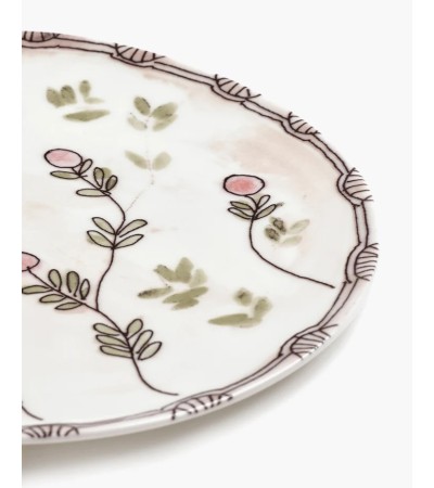 Servírovací talíř L Mirtillo nude Midnight Flowers - Marni