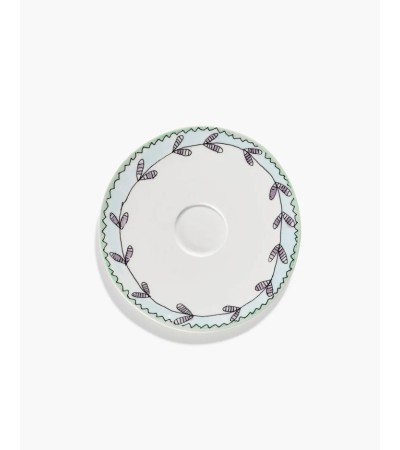 Podšálek na hrníček na cappuccino Blossom milk Midnight Flowers - Marni