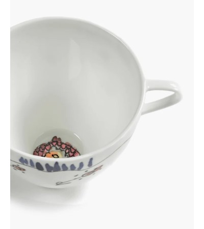 Hrníček na kávu vysoký Anemone milk Midnight Flowers - Marni