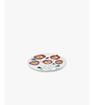 Podšálek na hrníček na kávu vysoký  Anemone milk Midnight Flowers - Marni