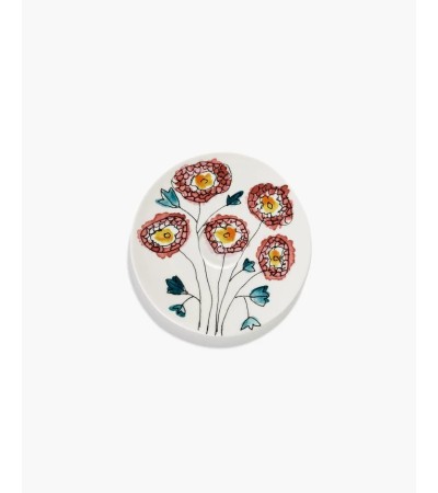 Podšálek na hrníček na kávu vysoký  Anemone milk Midnight Flowers - Marni