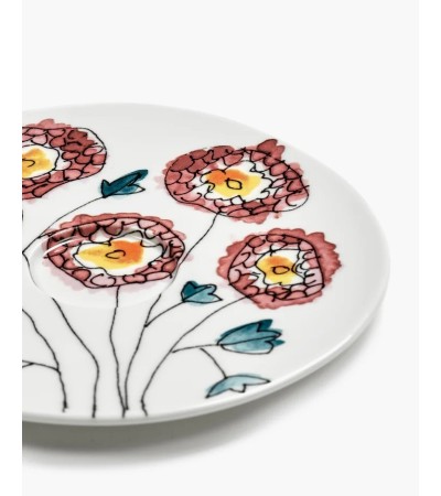 Podšálek na hrníček na kávu vysoký  Anemone milk Midnight Flowers - Marni