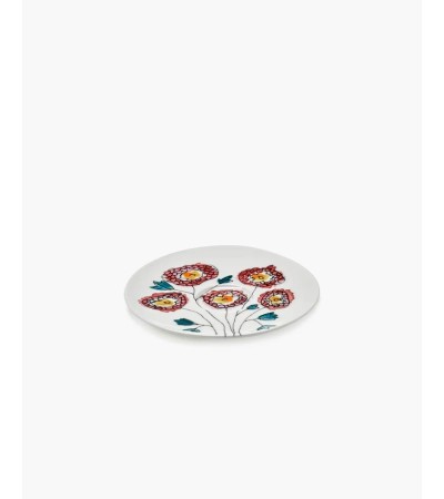 Podšálek na hrníček na kávu nízký Anemone milk Midnight Flowers - Marni