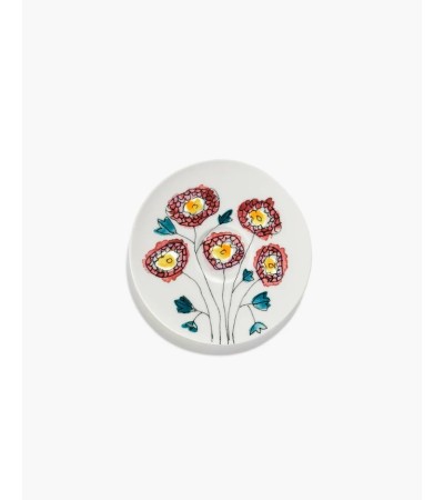 Podšálek na hrníček na kávu nízký Anemone milk Midnight Flowers - Marni