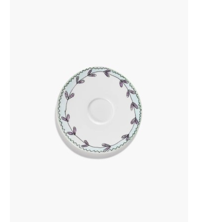 Podšálek na hrníček na kávu nízký Blossom milk Midnight Flowers - Marni