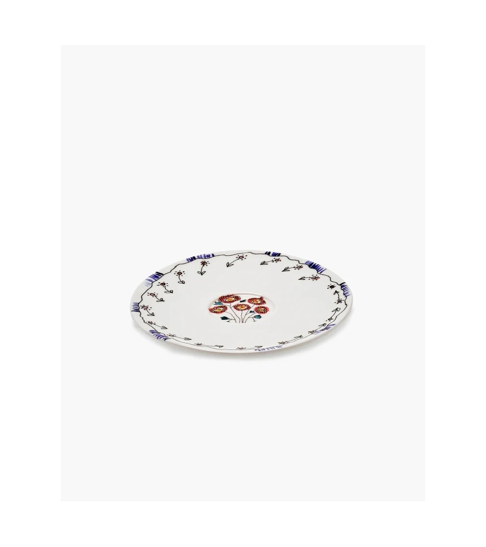 Podšálek na hrníček na čaj Anemone milk Midnight Flowers - Marni