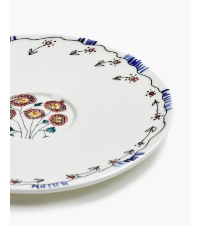 Podšálek na hrníček na čaj Anemone milk Midnight Flowers - Marni