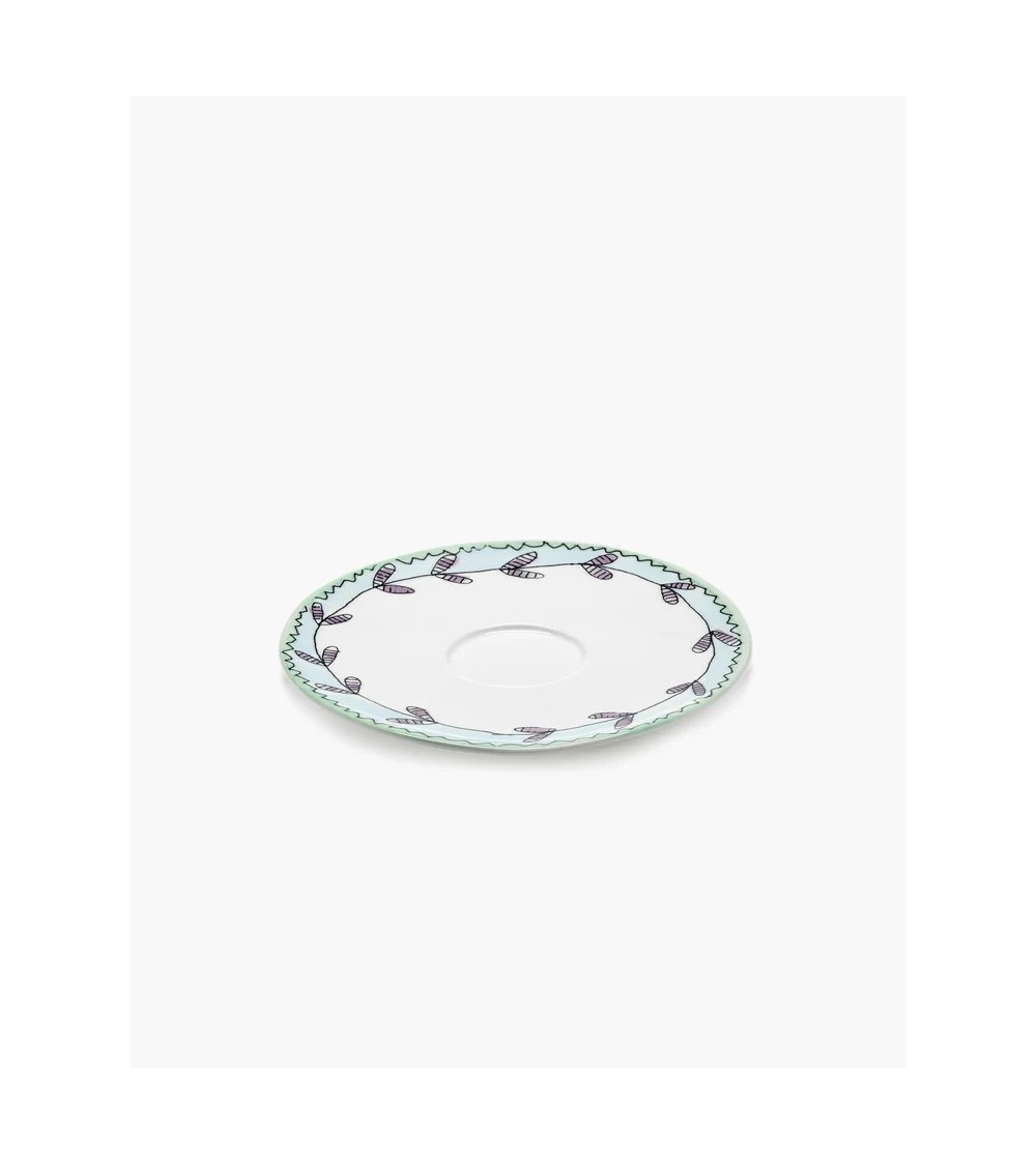 Podšálek na hrníček na čaj Blossom milk Midnight Flowers - Marni