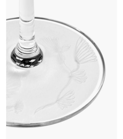 Sklenička na šampaňské camelia aubergine Midnight Flowers - Marni